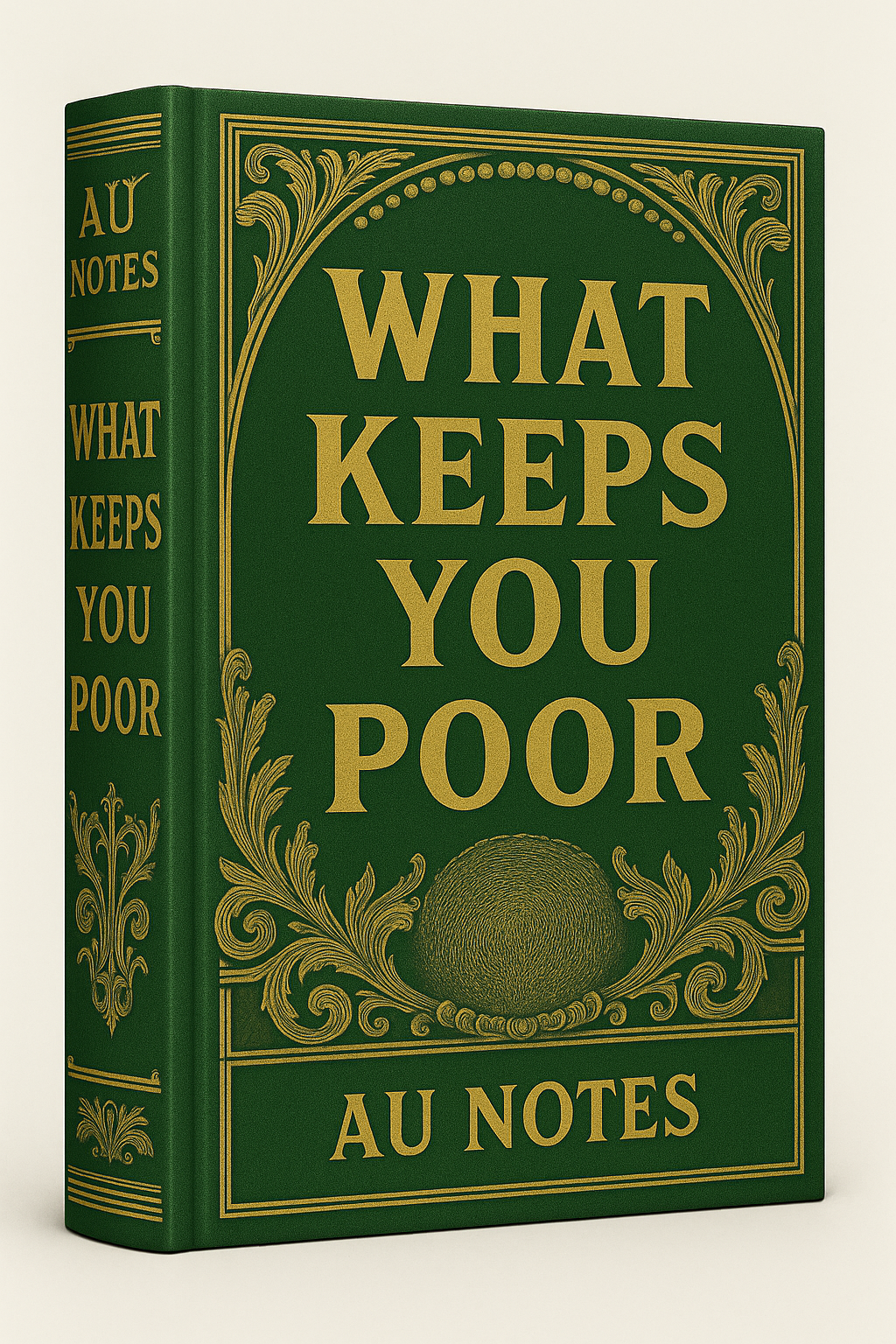 Book cover: What Keeps You Poor by AU Notes